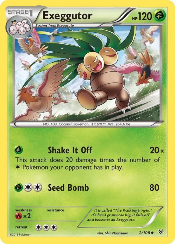 Exeggutor 2/108 Normal XY – Roaring Skies Exeggutor 2/108 Normal XY – Roaring Skies