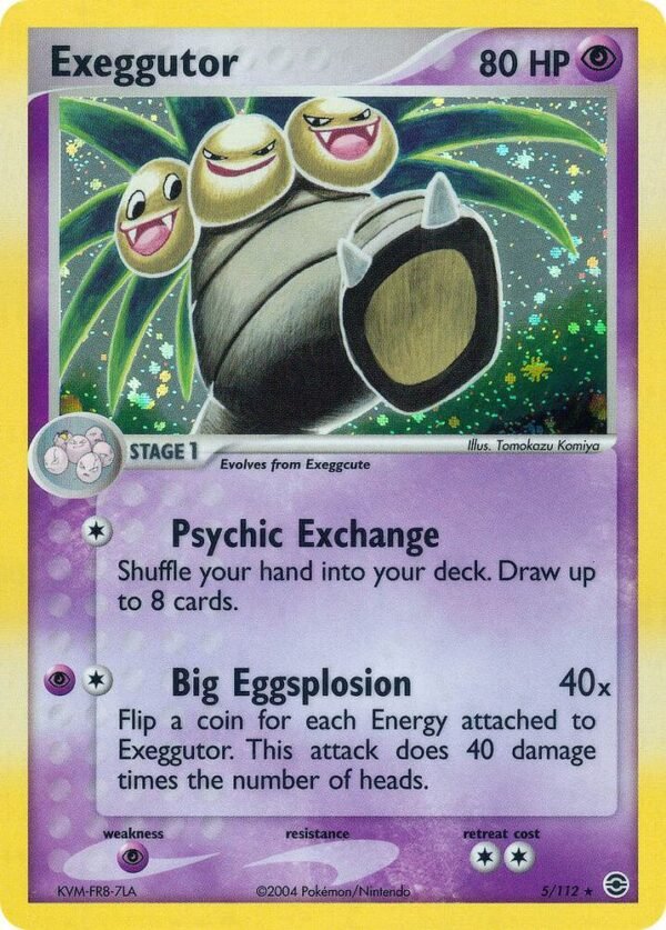 Exeggutor 5/112 Holofoil FireRed & LeafGreen Exeggutor 5/112 Holofoil FireRed & LeafGreen