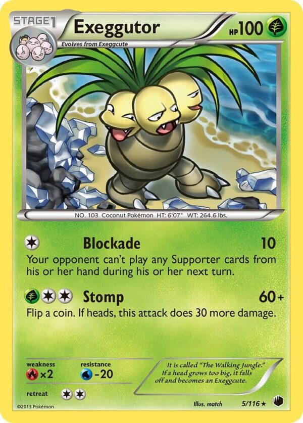Exeggutor 5/116 Reverse Holofoil Plasma Freeze Exeggutor 5/116 Reverse Holofoil Plasma Freeze