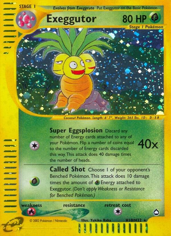 Exeggutor (H10) H10/H32 Holofoil Aquapolis