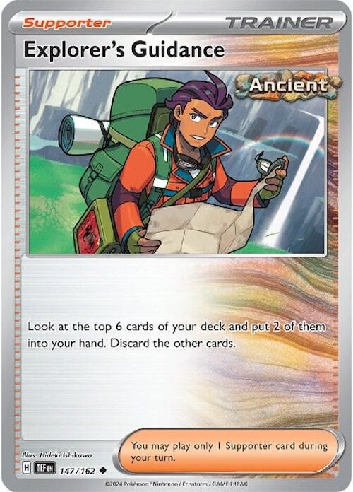 Explorer’s Guidance 147/162 Reverse Holofoil SV05: Temporal Forces