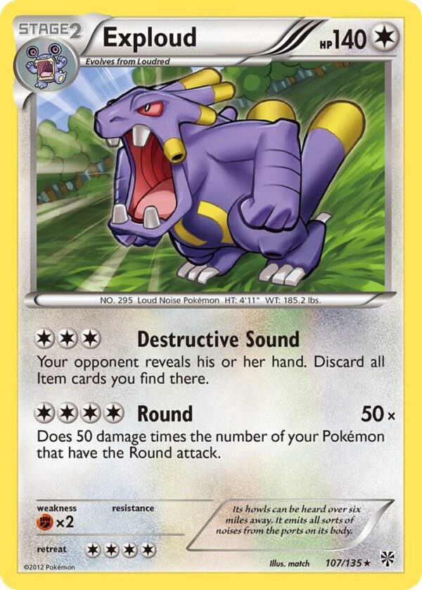 Exploud 107/135 Reverse Holofoil Plasma Storm