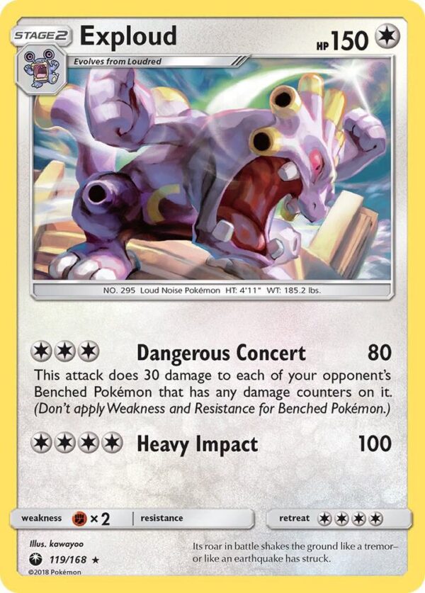 Exploud 119/168 Reverse Holofoil SM – Celestial Storm