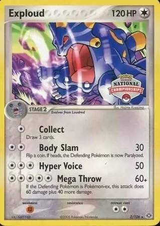 Exploud 3/106 (National Championships) 003/109 Normal League & Championship Cards