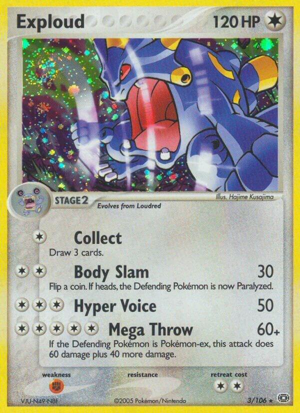 Exploud 3/106 Reverse Holofoil Emerald