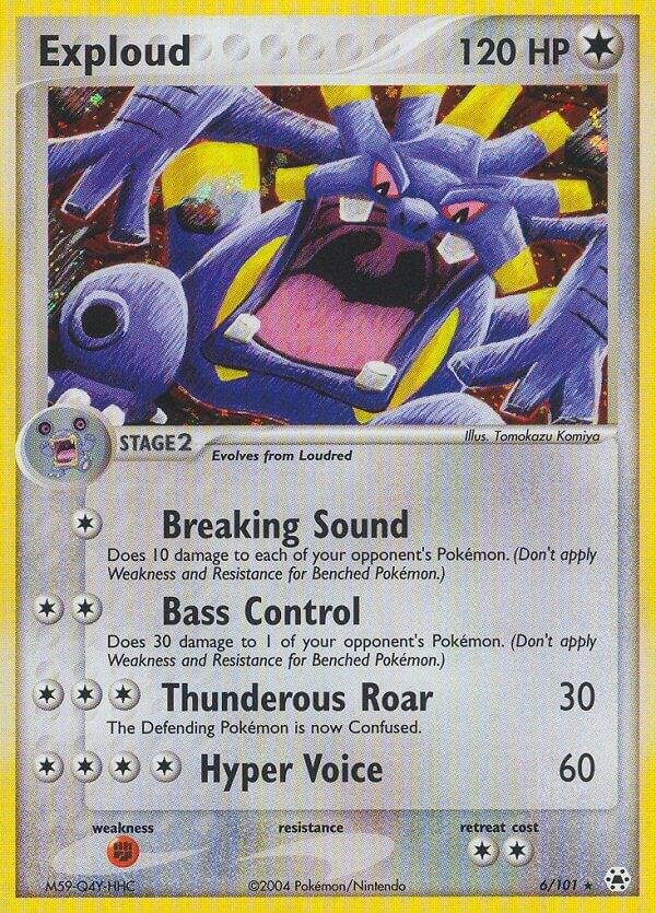 Exploud 6/101 Reverse Holofoil Hidden Legends