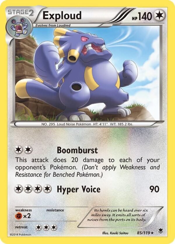 Exploud 85/119 Reverse Holofoil XY – Phantom Forces