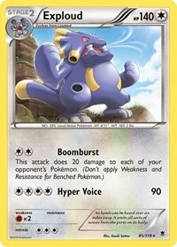 Exploud | 85/119 | Reverse Holofoil | XY - Phantom Forces