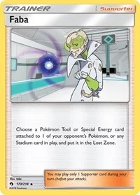 Faba | 173/214 | Reverse Holofoil | SM - Lost Thunder Faba | 173/214 | Reverse Holofoil | SM - Lost Thunder