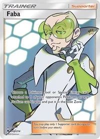 Faba (Full Art) | 208/214 | Holofoil | SM - Lost Thunder