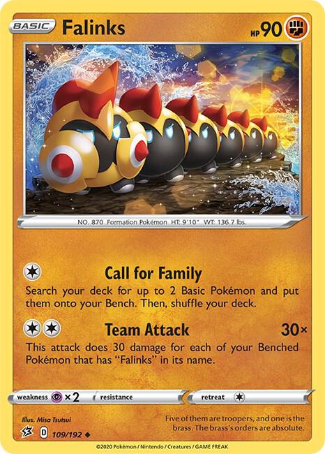 Falinks 109/192 Normal SWSH02: Rebel Clash