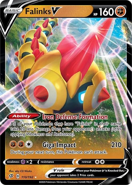 Falinks V 110/192 Holofoil SWSH02: Rebel Clash Falinks V 110/192 Holofoil SWSH02: Rebel Clash