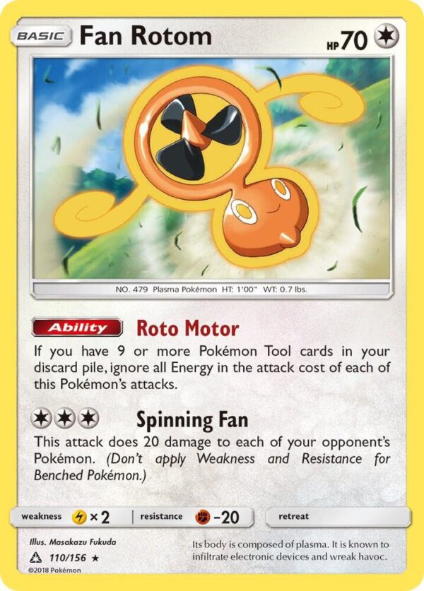 Fan Rotom 110/156 Normal SM – Ultra Prism