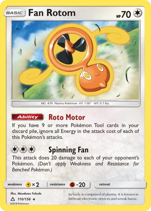 Fan Rotom 110/156 Reverse Holofoil SM – Ultra Prism