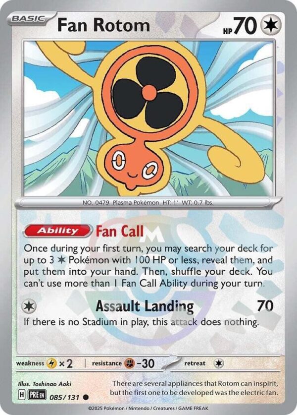 Fan Rotom (Master Ball Pattern) 085/131 Holofoil SV: Prismatic Evolutions Fan Rotom (Master Ball Pattern) 085/131 Holofoil SV: Prismatic Evolutions
