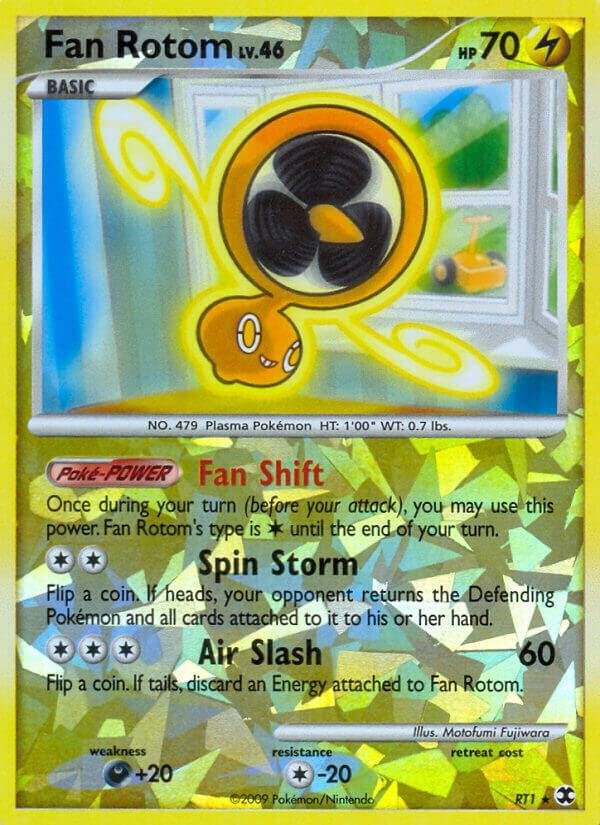 Fan Rotom RT1 Reverse Holofoil Rising Rivals
