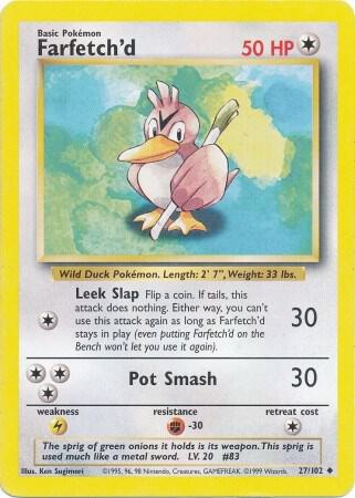 Farfetch’d 027/102 Normal Base Set Farfetch’d 027/102 Normal Base Set