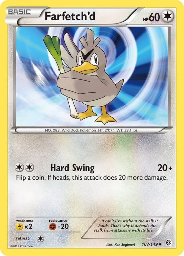 Farfetch’d 107/149 Reverse Holofoil Boundaries Crossed