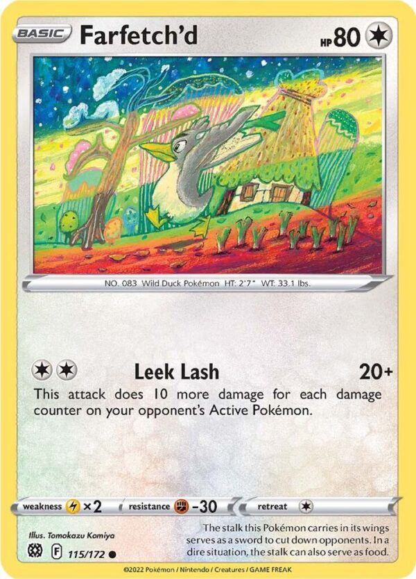 Farfetch’d 115/172 Reverse Holofoil SWSH09: Brilliant Stars