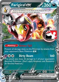 Farigiraf ex | 108/162 | Holofoil | Prize Pack Series Cards Farigiraf ex | 108/162 | Holofoil | Prize Pack Series Cards