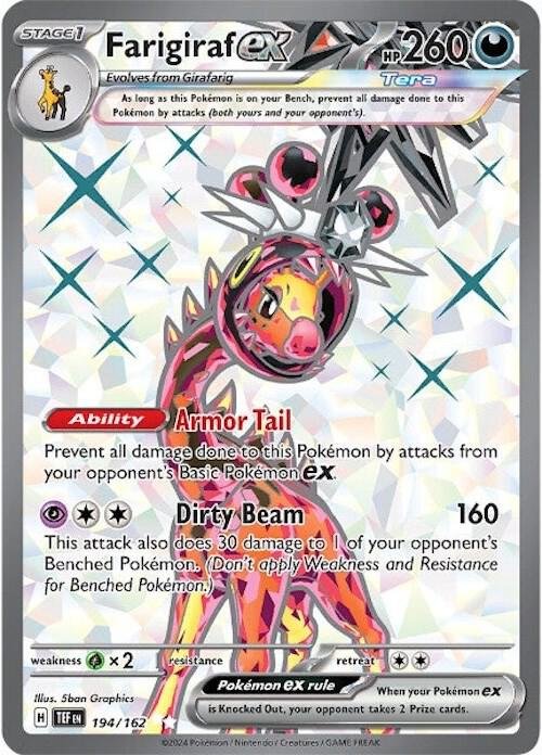 Farigiraf ex 194/162 Holofoil SV05: Temporal Forces Farigiraf ex 194/162 Holofoil SV05: Temporal Forces