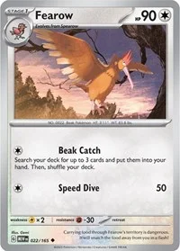 Fearow | 022/165 | Normal | SV: Scarlet & Violet 151