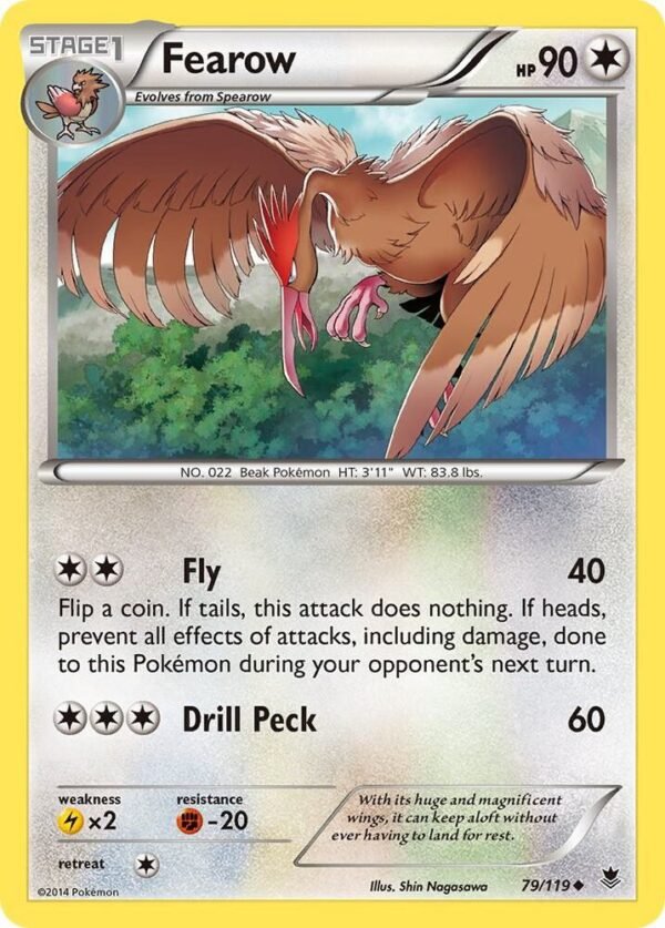 Fearow 79/119 Reverse Holofoil XY – Phantom Forces