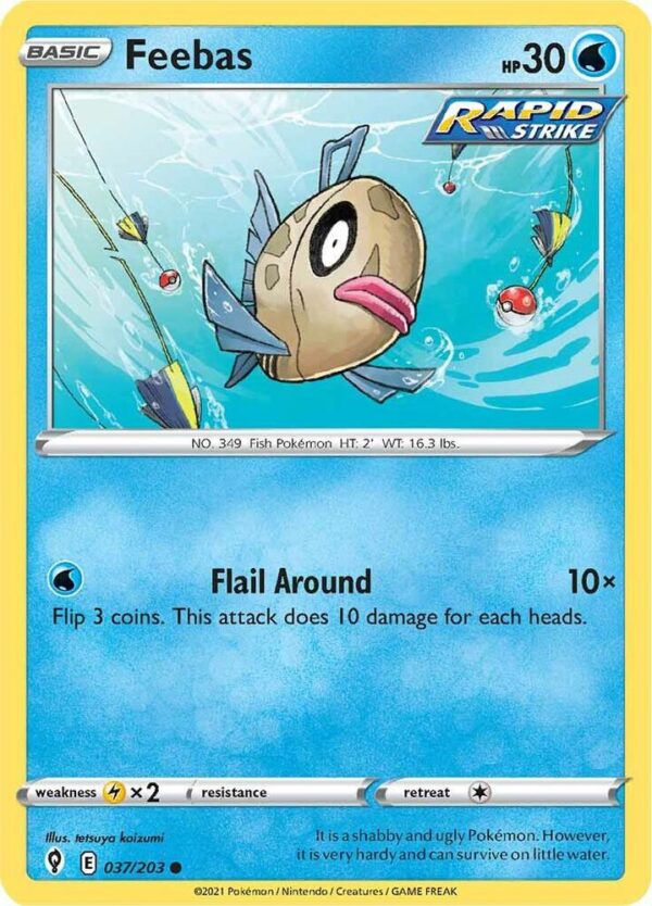 Feebas 037/203 Normal SWSH07: Evolving Skies