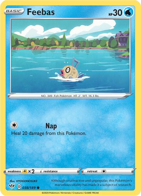 Feebas 038/189 Normal SWSH03: Darkness Ablaze Feebas 038/189 Normal SWSH03: Darkness Ablaze