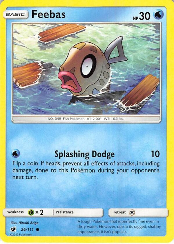 Feebas 26/111 Normal SM – Crimson Invasion Feebas 26/111 Normal SM – Crimson Invasion