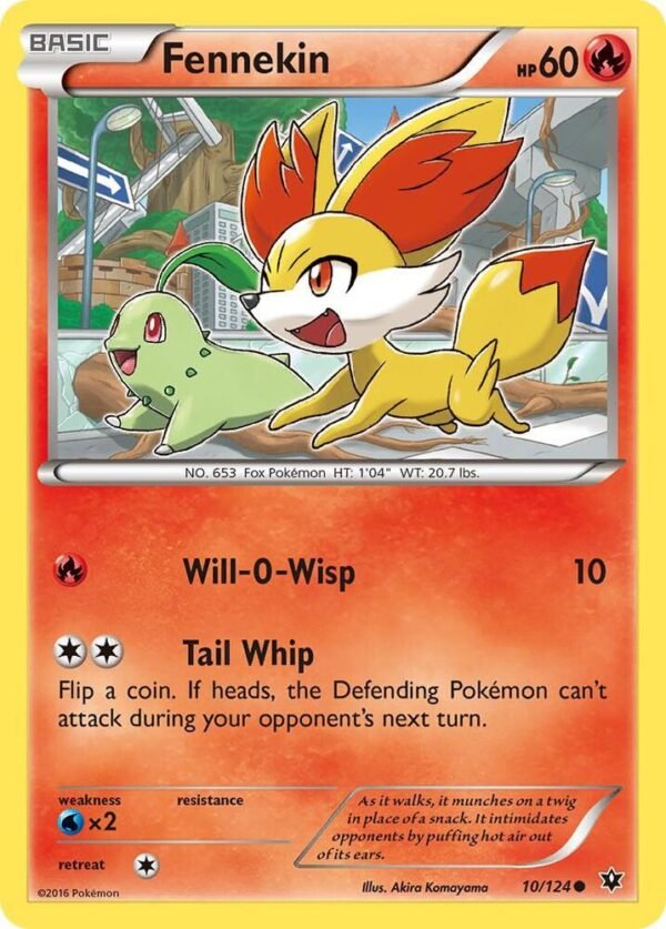 Fennekin (10) 10/124 Reverse Holofoil XY – Fates Collide