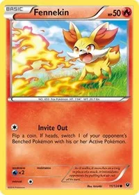 Fennekin (11) | 11/124 | Reverse Holofoil | XY - Fates Collide