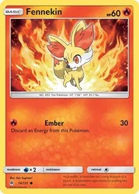 Fennekin (14) | 14/131 | Reverse Holofoil | SM - Forbidden Light