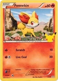 Fennekin | 14/25 | 014/025 | Holofoil | McDonald's 25th Anniversary Promos