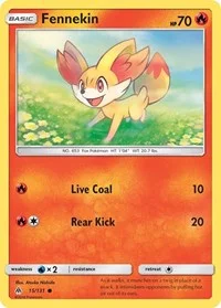 Fennekin (15) | 15/131 | Normal | SM - Forbidden Light Fennekin (15) | 15/131 | Normal | SM - Forbidden Light