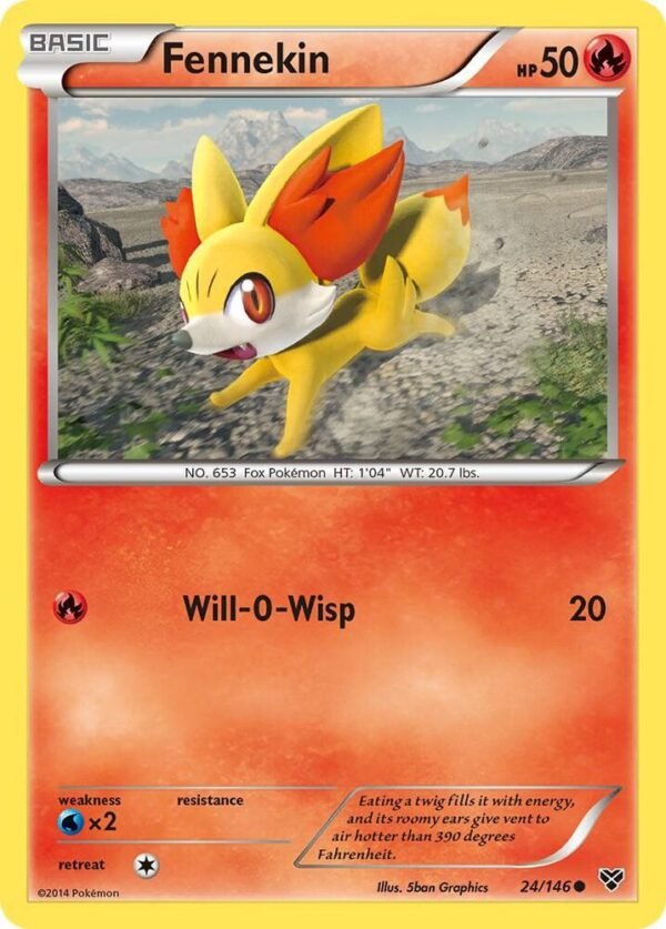 Fennekin 24/146 Reverse Holofoil XY Base Set Fennekin 24/146 Reverse Holofoil XY Base Set