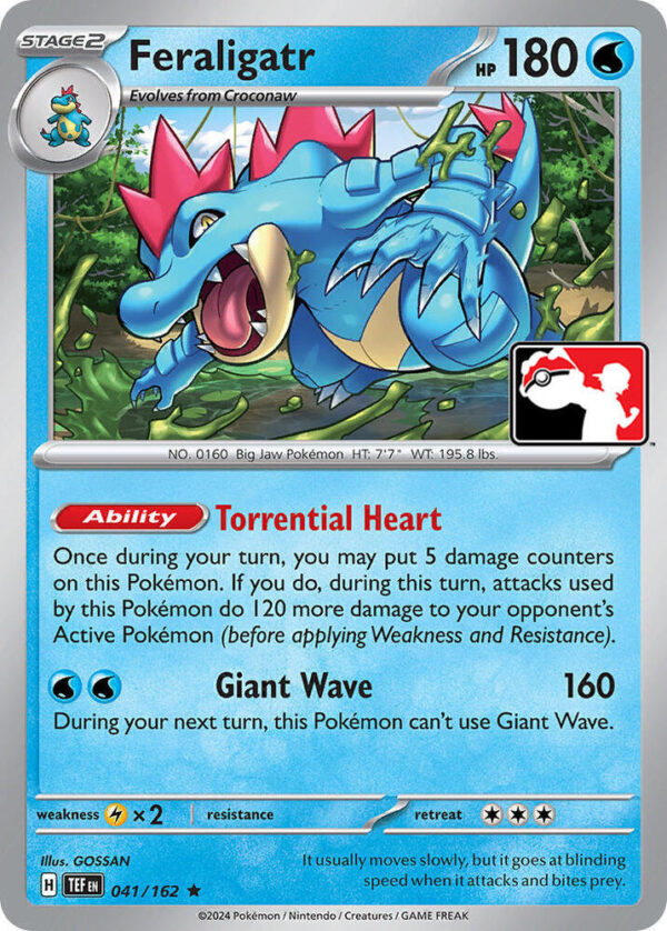 Feraligatr 041/162 Normal Prize Pack Series Cards
