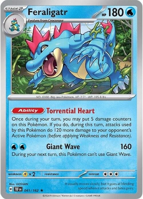 Feraligatr 041/162 Reverse Holofoil SV05: Temporal Forces