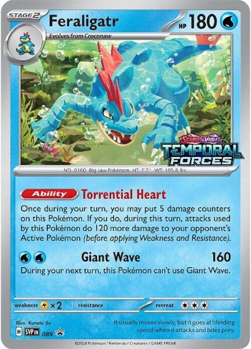 Feraligatr 089 (Prerelease) Holofoil SV: Scarlet & Violet Promo Cards Feraligatr 089 (Prerelease) Holofoil SV: Scarlet & Violet Promo Cards