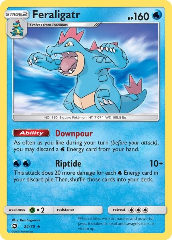 Feraligatr 24/70 Reverse Holofoil Dragon Majesty Feraligatr 24/70 Reverse Holofoil Dragon Majesty