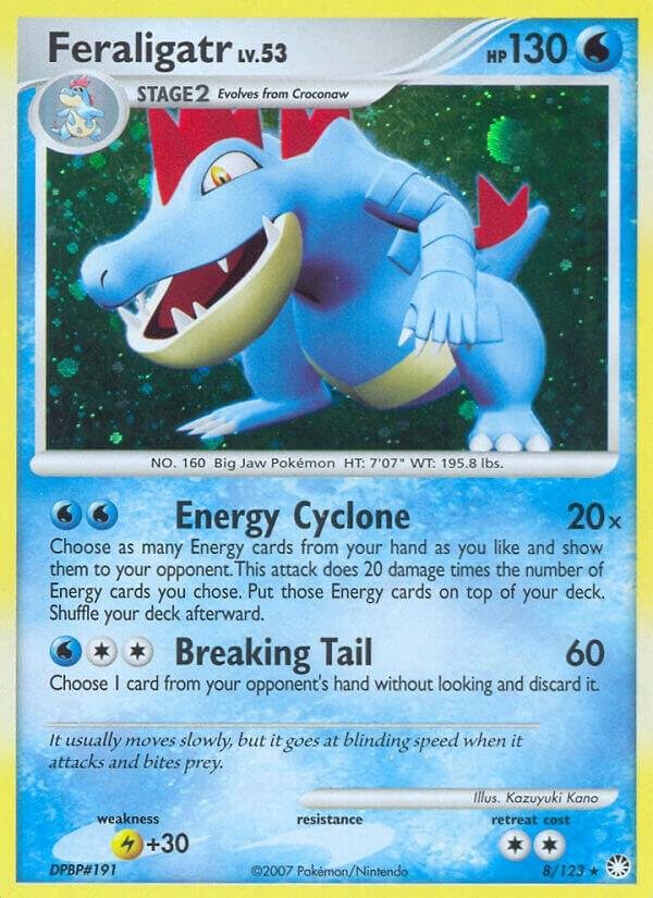 Feraligatr 8/123 Reverse Holofoil Mysterious Treasures Feraligatr 8/123 Reverse Holofoil Mysterious Treasures