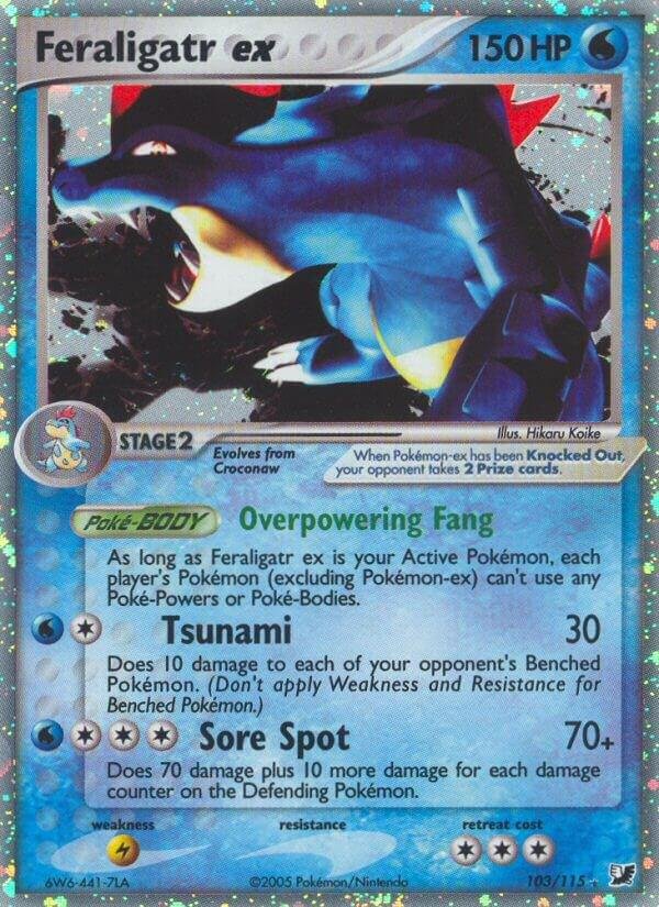 Feraligatr ex 103/115 Holofoil Unseen Forces Feraligatr ex 103/115 Holofoil Unseen Forces