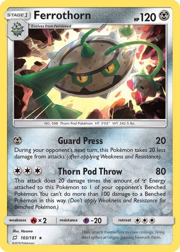 Ferrothorn 103/181 Normal SM – Team Up