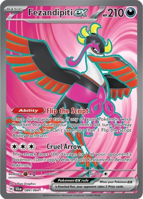 Fezandipiti ex 084/064 Holofoil SV: Shrouded Fable Fezandipiti ex 084/064 Holofoil SV: Shrouded Fable