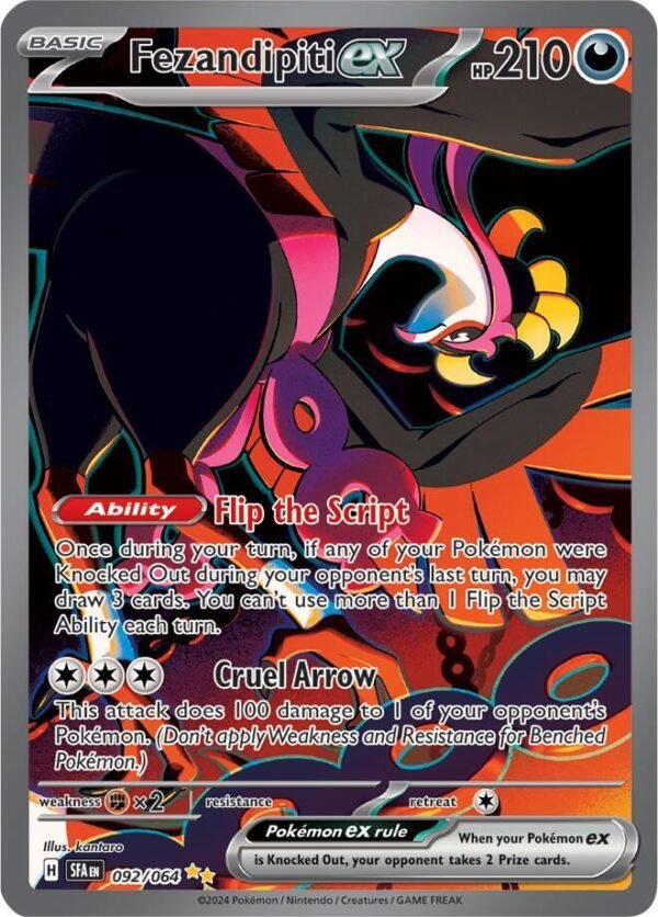 Fezandipiti ex 092/064 Holofoil SV: Shrouded Fable Fezandipiti ex 092/064 Holofoil SV: Shrouded Fable