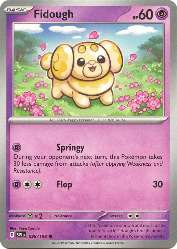 Fidough 098/198 Reverse Holofoil SV01: Scarlet & Violet Base Set