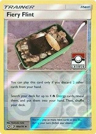 Fiery Flint 60a/70 (Pokemon League) 060a/070 Reverse Holofoil League & Championship Cards
