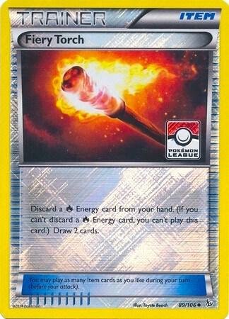 Fiery Torch 89/106 (Pokemon League) 089/106 Reverse Holofoil League & Championship Cards