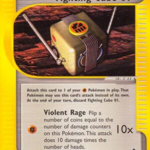 Fighting Cube 01 121/147 Reverse Holofoil Aquapolis Fighting Cube 01 121/147 Reverse Holofoil Aquapolis