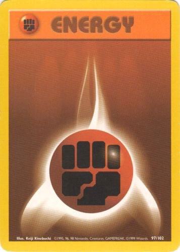 Fighting Energy 097/102 Normal Base Set